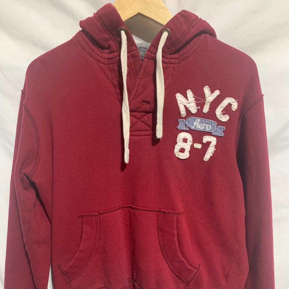 AEROPOSTALE Pull Over Hoodie Men's size Medium Red